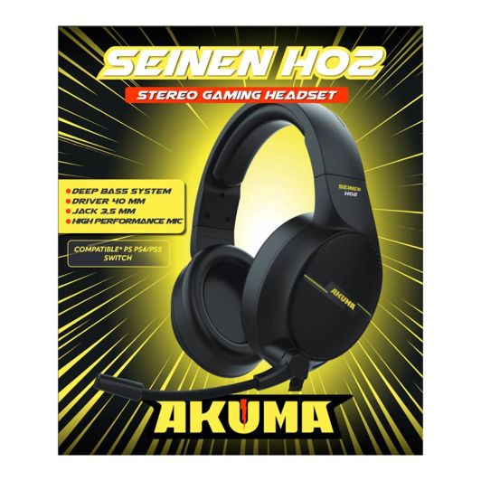 Casque gaming AKUMA SEINEN H02 NOIR