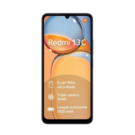 Smartphone XIAOMI Redmi 13C 256Go npor 4G