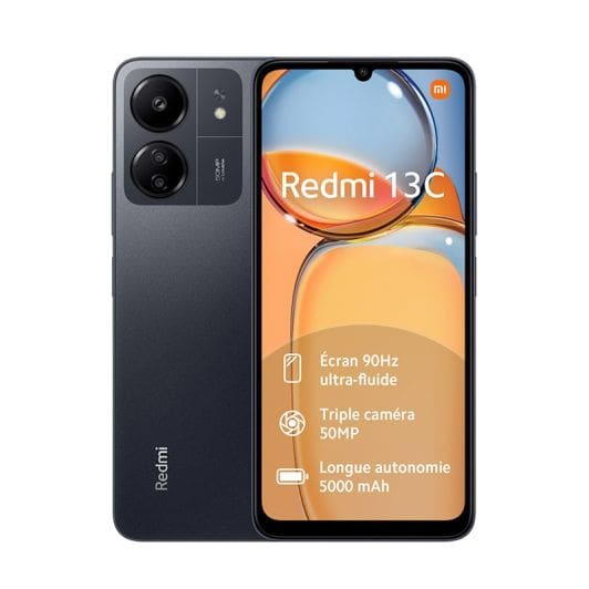 Smartphone XIAOMI Redmi 13C 256Gb zwart 4G