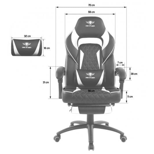 Fauteuil Gaming SPIRIT OF GAMER Mustang